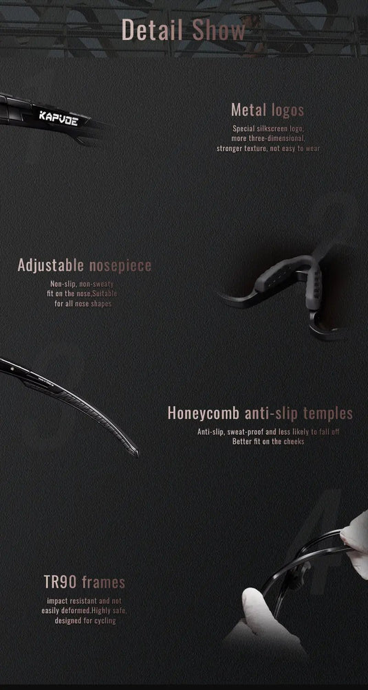 Kapvoe K76 J77 Photochromic Glasses Kapvoe MADOVERBIKING