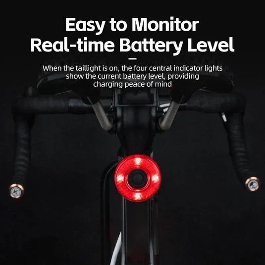 Bicycle Taillight | 50 Lumens, IPX6 Waterproof, 50hr Battery & Brake Sensing Function ROCKBROS MADOVERBIKING
