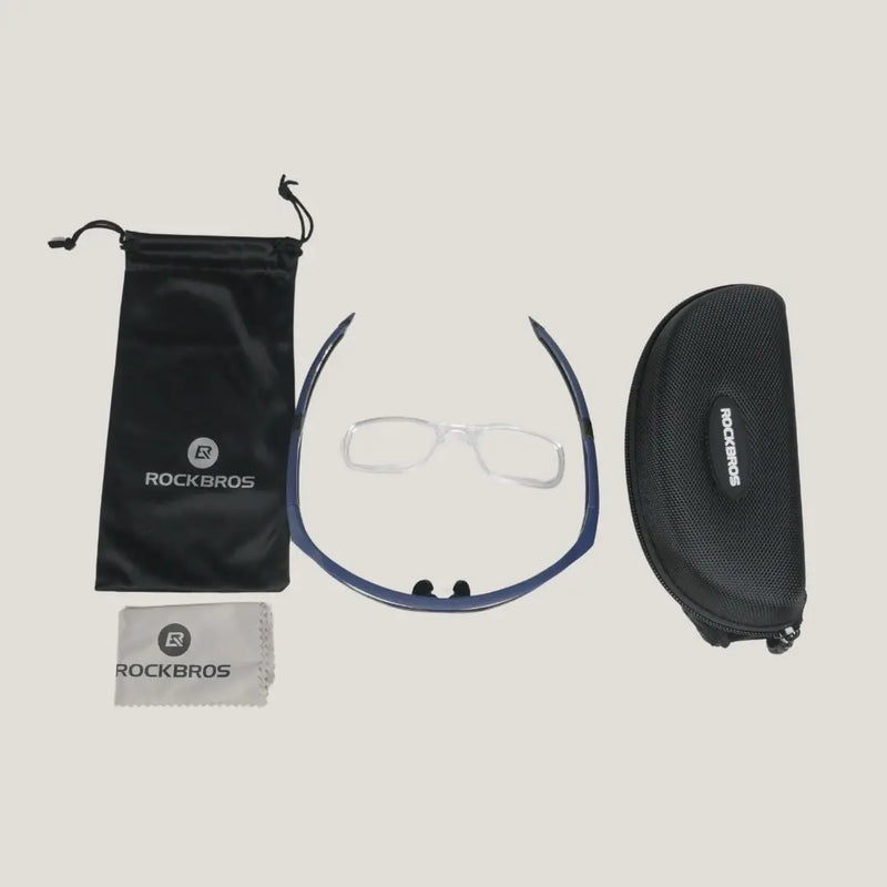 Load image into Gallery viewer, Sunglasses | Polarized Glasses - Myopia Compatible (Blue/Red) ROCKBROS MADOVERBIKING