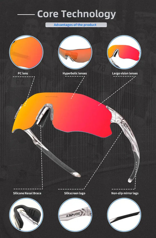 Kapvoe K1129 Photochromic Sunglasses Kapvoe MADOVERBIKING