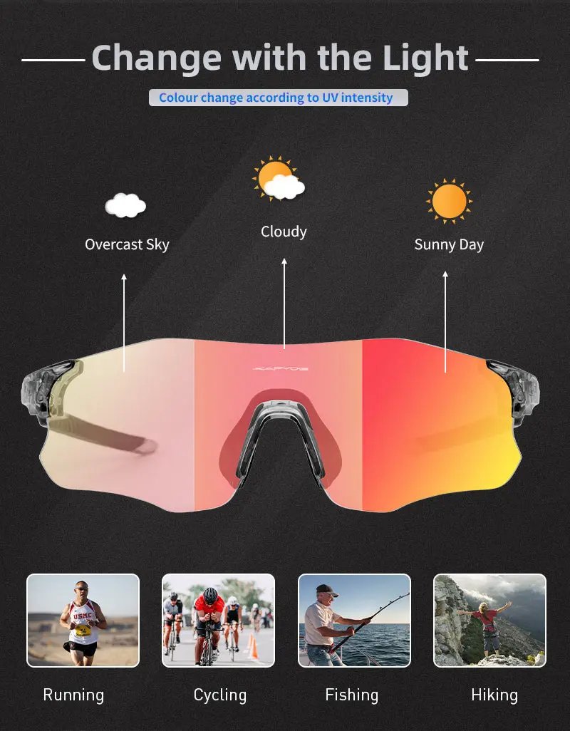 Load image into Gallery viewer, Kapvoe K1129 Photochromic Sunglasses Kapvoe MADOVERBIKING
