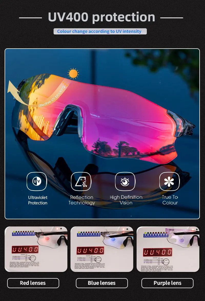 Load image into Gallery viewer, Kapvoe K1129 Photochromic Sunglasses Kapvoe MADOVERBIKING