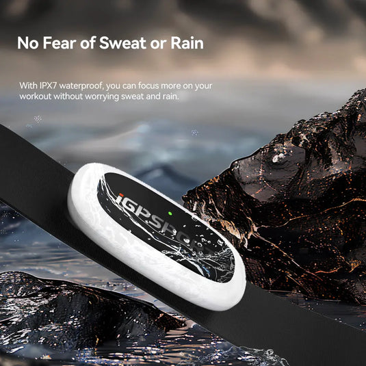 Heart Rate Sensor - HR50 | ANT+ & Bluetooth, Waterproof, Compatible with Cyclo-Computers, Indoor Trainers, Android & Iphones - MADOVERBIKING -  iGPSPORT