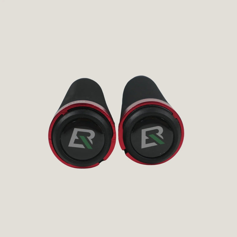 Load image into Gallery viewer, Handlebar Grip for Flat bar (Black with Red Rings) ROCKBROS MADOVERBIKING