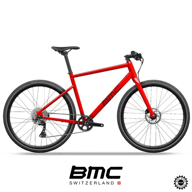 Load image into Gallery viewer, Alpenchallenge AL FOUR - Shimano Deore 11 Speed Hybrid Bike (Red/Black) - MADOVERBIKING - BMC