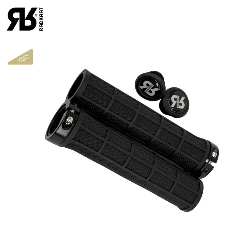 Load image into Gallery viewer, RADKAAT HANDLEBAR GRIPS | RUBBER LOCKING - 22.2x130MM - MADOVERBIKING