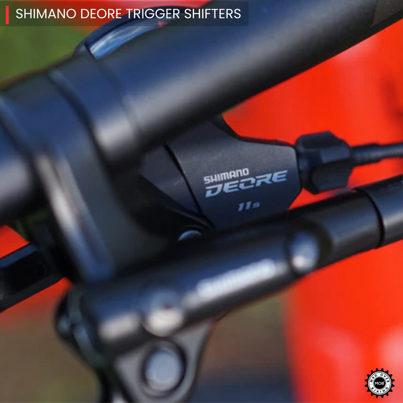 Load image into Gallery viewer, Alpenchallenge AL FOUR - Shimano Deore 11 Speed Hybrid Bike (Red/Black) - MADOVERBIKING - BMC
