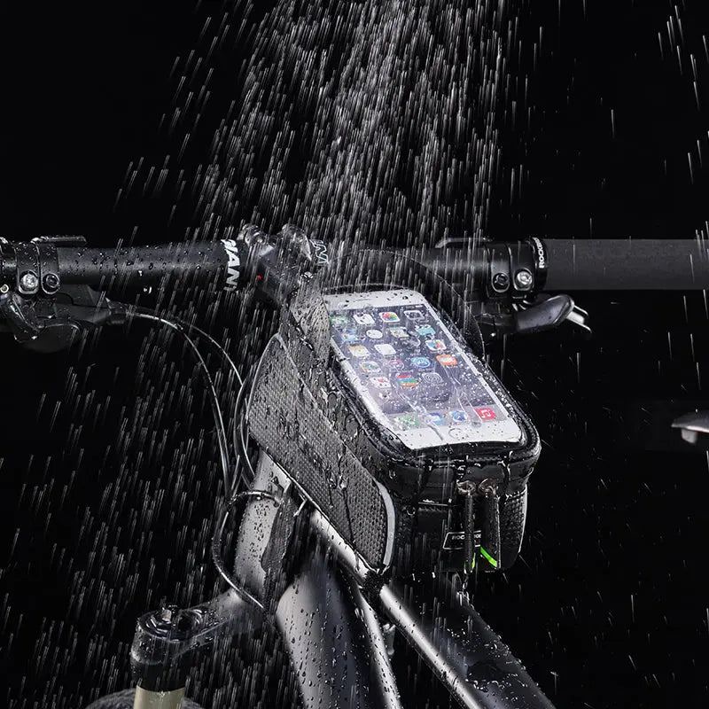Load image into Gallery viewer, Top Tube Bag | Waterproof & Compatible with Phones upto 6.5" ROCKBROS MADOVERBIKING