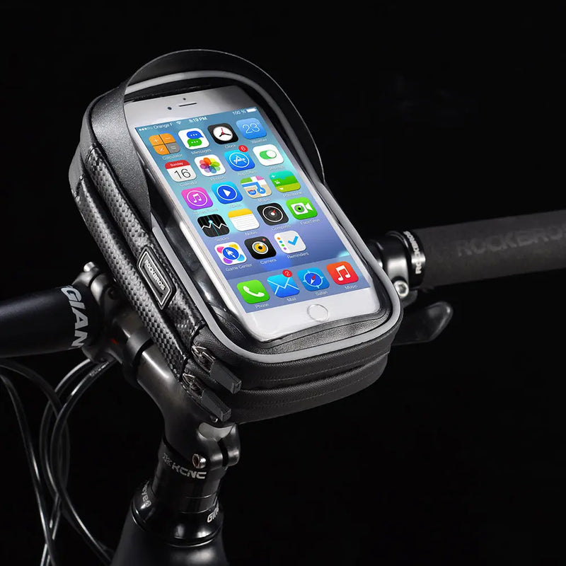 Load image into Gallery viewer, Top Tube Bag | Waterproof & Compatible with Phones upto 6.5" ROCKBROS MADOVERBIKING