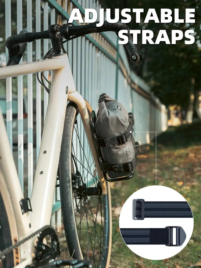 Load image into Gallery viewer, Front Fork Rack | Aluminium Alloy, Lightweight, Holds Weight upto 3kg ROCKBROS MADOVERBIKING