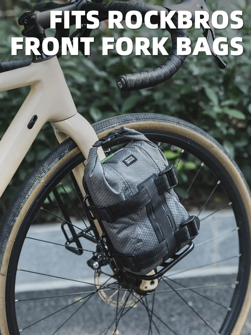 Load image into Gallery viewer, Front Fork Rack | Aluminium Alloy, Lightweight, Holds Weight upto 3kg ROCKBROS MADOVERBIKING