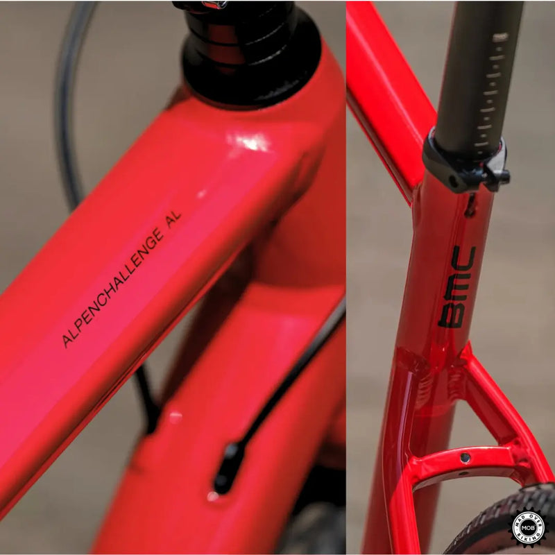 Load image into Gallery viewer, Alpenchallenge AL FOUR - Shimano Deore 11 Speed Hybrid Bike (Red/Black) - MADOVERBIKING - BMC