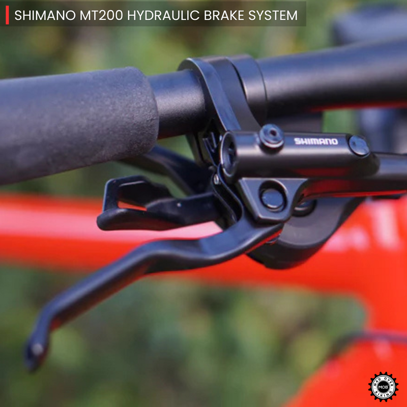 Load image into Gallery viewer, Alpenchallenge AL FOUR - Shimano Deore 11 Speed Hybrid Bike (Red/Black) - MADOVERBIKING - BMC