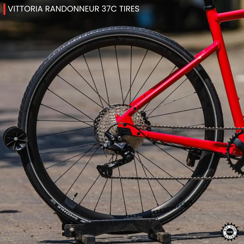 Load image into Gallery viewer, Alpenchallenge AL FOUR - Shimano Deore 11 Speed Hybrid Bike (Red/Black) - MADOVERBIKING - BMC