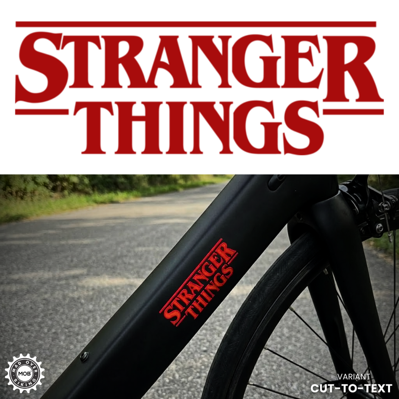 Load image into Gallery viewer, Stranger Things Vinyl Based Sticker (Set of 2) - Waterproof, Red MADOVERBIKING MADOVERBIKING