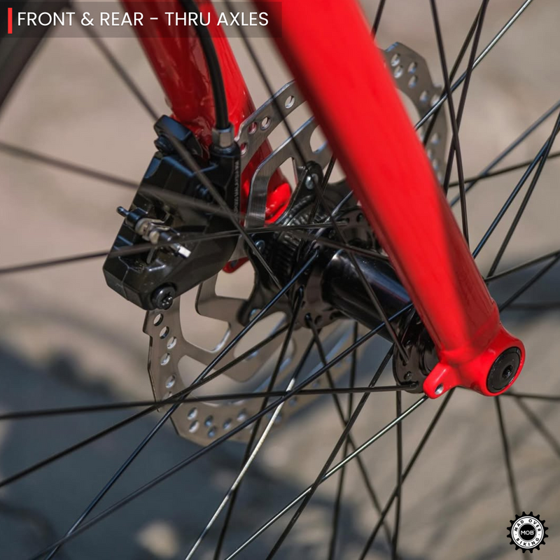 Load image into Gallery viewer, Alpenchallenge AL FOUR - Shimano Deore 11 Speed Hybrid Bike (Red/Black) - MADOVERBIKING - BMC