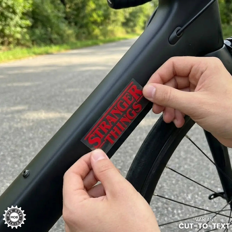 Load image into Gallery viewer, Stranger Things Vinyl Based Sticker (Set of 2) - Waterproof, Red MADOVERBIKING MADOVERBIKING