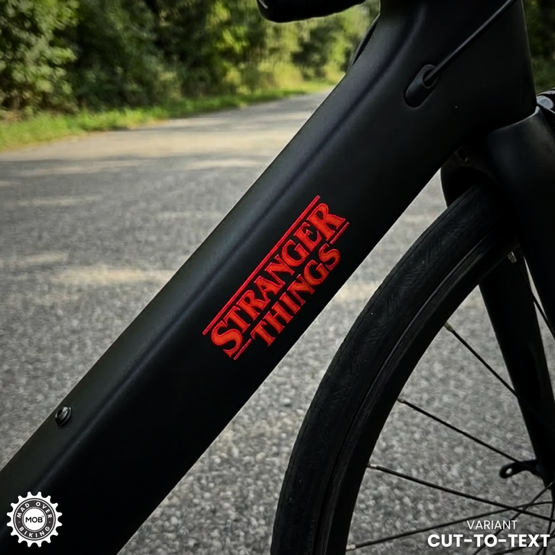 Load image into Gallery viewer, Stranger Things Vinyl Based Sticker (Set of 2) - Waterproof, Red MADOVERBIKING MADOVERBIKING