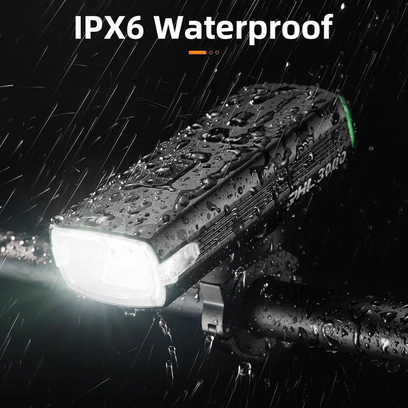 Load image into Gallery viewer, Bicycle Front Light | 3000 Lumens, 10000 maH Battery & IPX6 Waterproof ROCKBROS MADOVERBIKING