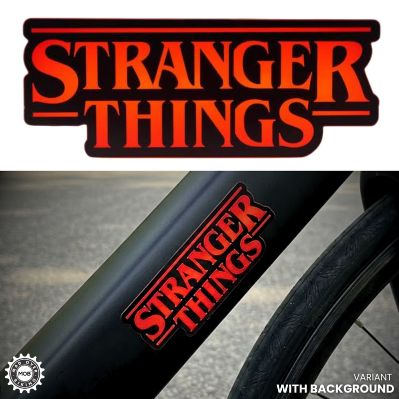 Load image into Gallery viewer, Stranger Things Vinyl Based Sticker (Set of 2) - Waterproof, Red MADOVERBIKING MADOVERBIKING