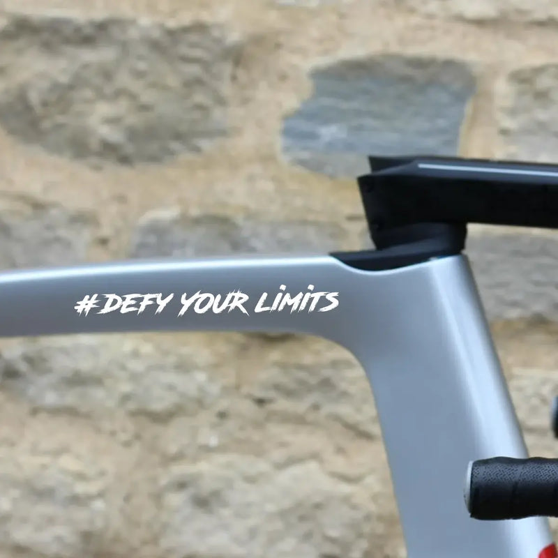 Load image into Gallery viewer, #DEFY YOUR LIMITS - UV DTF PREMIUM WATERPROOF DECAL STICKER (BLACK/WHITE)