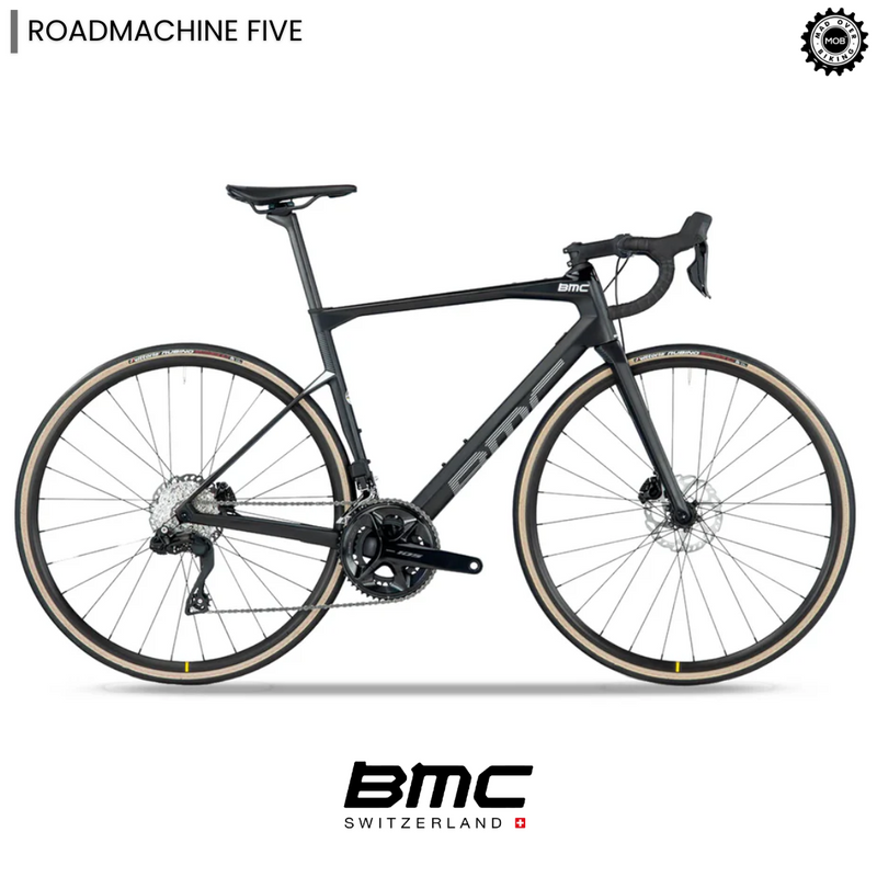 Load image into Gallery viewer, Roadmachine FIVE - Shimano 105 Di2 12 Speed (Grey/White) - MADOVERBIKING - BMC