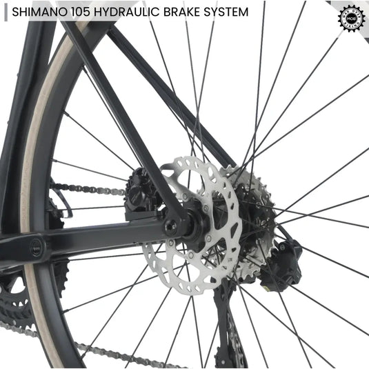 Roadmachine FIVE - Shimano 105 Di2 12 Speed (Grey/White) - MADOVERBIKING -  BMC