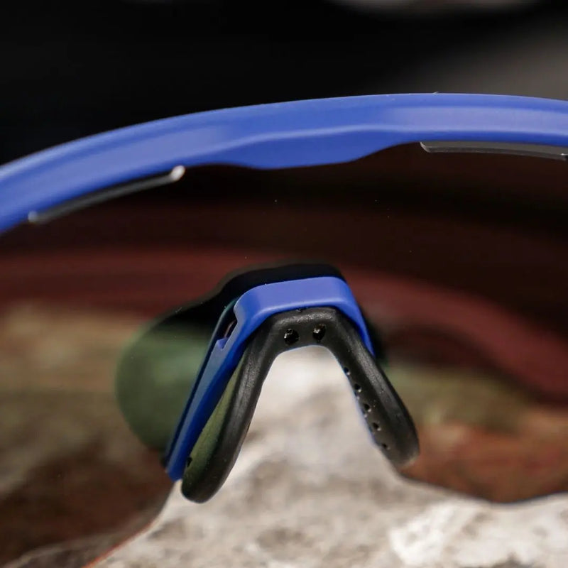 Load image into Gallery viewer, Sunglasses | Polarized Glasses with 4 Interchangeable Lenses & UV400 Protection (Navy) ROCKBROS MADOVERBIKING