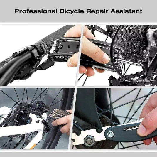 Multi Tool-Kit | 16 in 1 - Screwdrivers, 2-10mm Hex keys, Spoke Wrench (Stainless Steel) - MADOVERBIKING