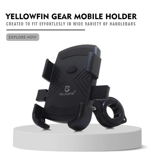 Mobile Phone Holder | JAW GRIP M8S-QR - Anti-Shake, 360 Rotation, Screw-Tight Fit for upto 7" Screens - MADOVERBIKING