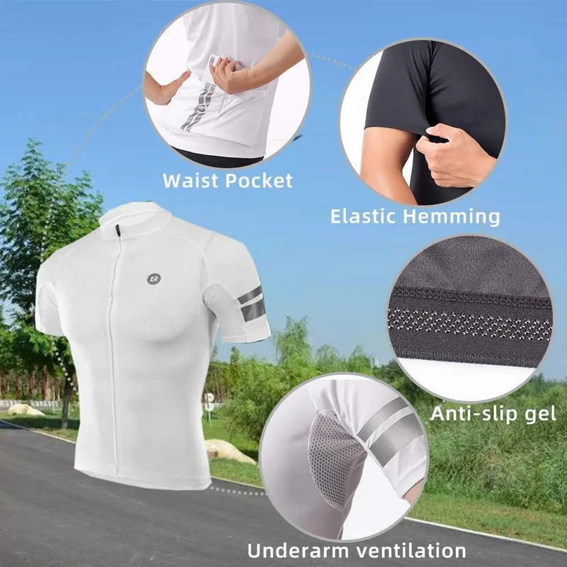 Load image into Gallery viewer, Unisex Cycling Jersey | Premium QuickDry Fabric, Short Sleeves & YKK Zipper ROCKBROS MADOVERBIKING