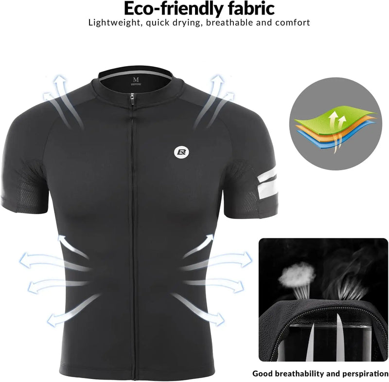 Load image into Gallery viewer, Unisex Cycling Jersey | Premium QuickDry Fabric, Short Sleeves & YKK Zipper ROCKBROS MADOVERBIKING