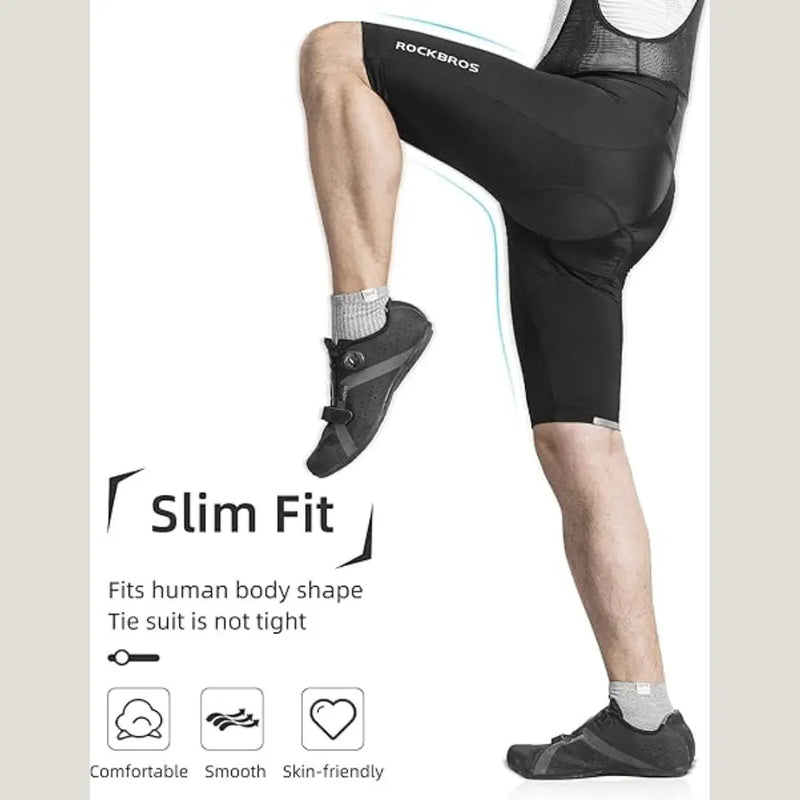 Load image into Gallery viewer, Men's Cycling | Bib Shorts - 3D Shock Absorption Pad & Anti-Slip Strips ROCKBROS MADOVERBIKING