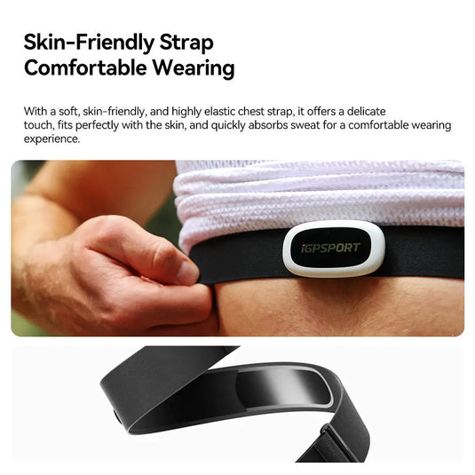 Heart Rate Sensor - HR50 | ANT+ & Bluetooth, Waterproof, Compatible with Cyclo-Computers, Indoor Trainers, Android & Iphones - MADOVERBIKING -  iGPSPORT