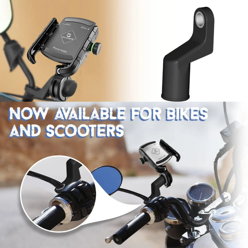 Load image into Gallery viewer, Mobile Phone Holder | JAW GRIP M8S-QR - Anti-Shake, 360 Rotation, Screw-Tight Fit for upto 7" Screens - MADOVERBIKING