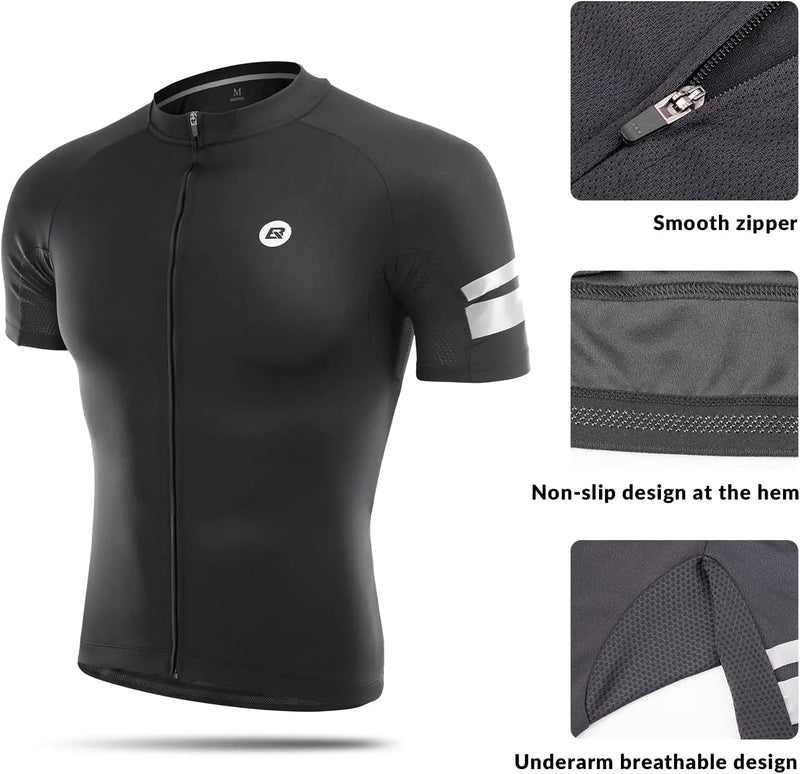 Load image into Gallery viewer, Unisex Cycling Jersey | Premium QuickDry Fabric, Short Sleeves & YKK Zipper ROCKBROS MADOVERBIKING