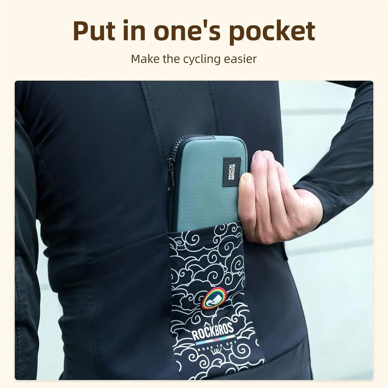 Load image into Gallery viewer, Mobile Pouch | Easy Storage for Cash/Phones with Mesh Pockets ROCKBROS MADOVERBIKING