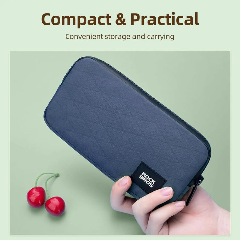 Load image into Gallery viewer, Mobile Pouch | Easy Storage for Cash/Phones with Mesh Pockets ROCKBROS MADOVERBIKING