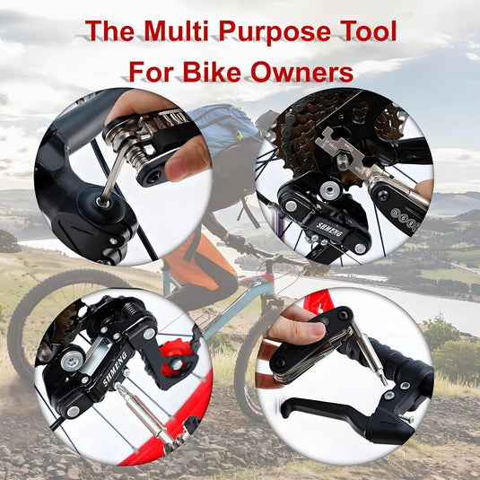 Multi Tool-Kit | 16 in 1 - Screwdrivers, 2-10mm Hex keys, Spoke Wrench (Stainless Steel) - MADOVERBIKING