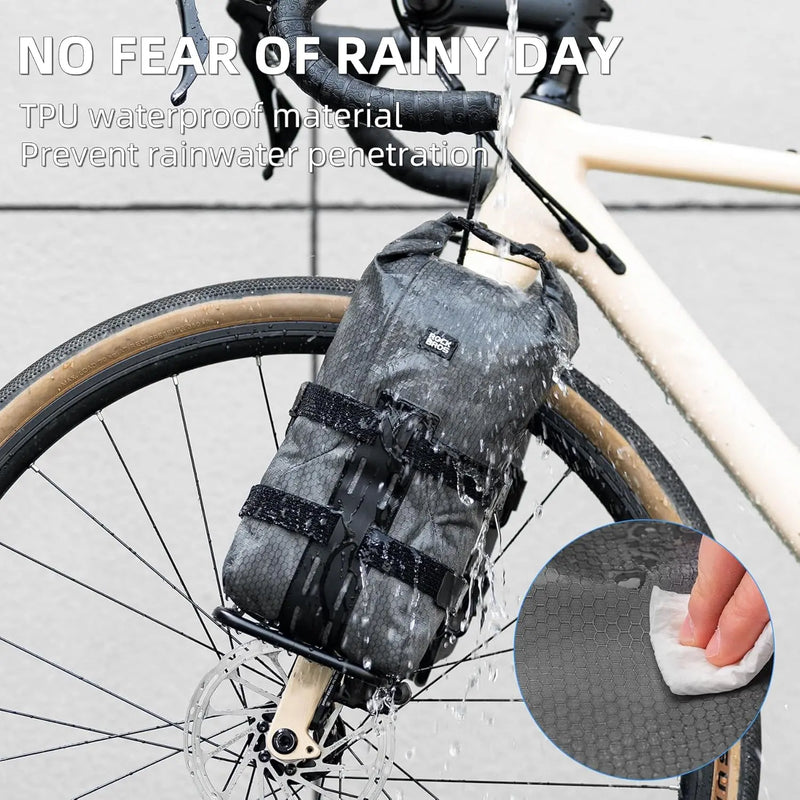 Load image into Gallery viewer, Fork Rack Bag | Waterproof TPU Based Fabric - 4L Capacity ROCKBROS MADOVERBIKING