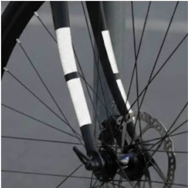 Load image into Gallery viewer, PRE-CUT WHITE REFLECTIVE STICKER STRIPS – BIKE & HELMET SAFETY KIT