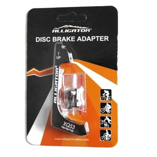 BRAKE DISC CALIPER ADAPTER CNC CONVERSION FROM FRONT FORK POST MOUNT TO FRONT FORK FLAT MOUNT - MADOVERBIKING -  ALLIGATOR