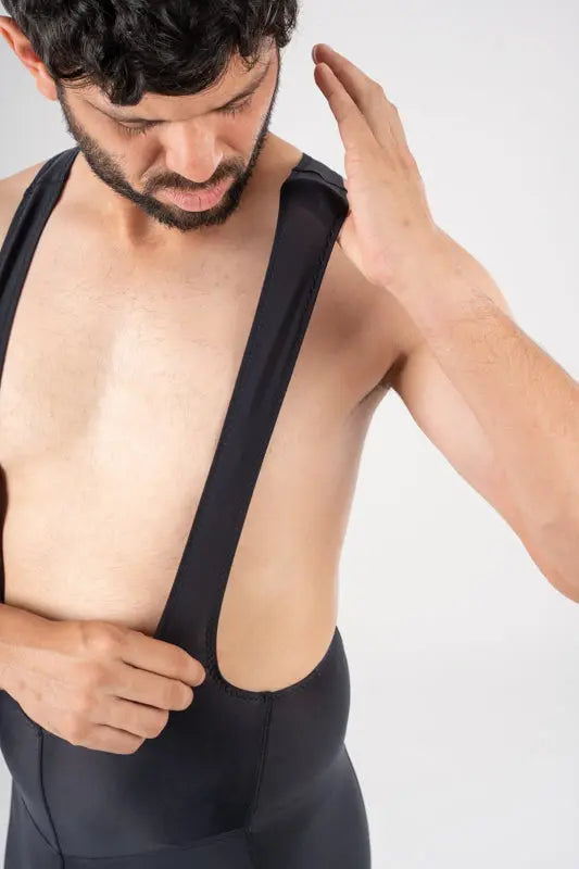 Load image into Gallery viewer, APACE Cycling Bib Shorts | Explore Noveau Endurance | Ebony | Mens