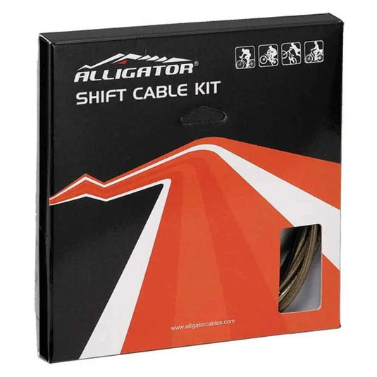 GEAR CABLE KIT FOR CAMPAGNOLO | SILVER STAR | BLACK - MADOVERBIKING -  ALLIGATOR