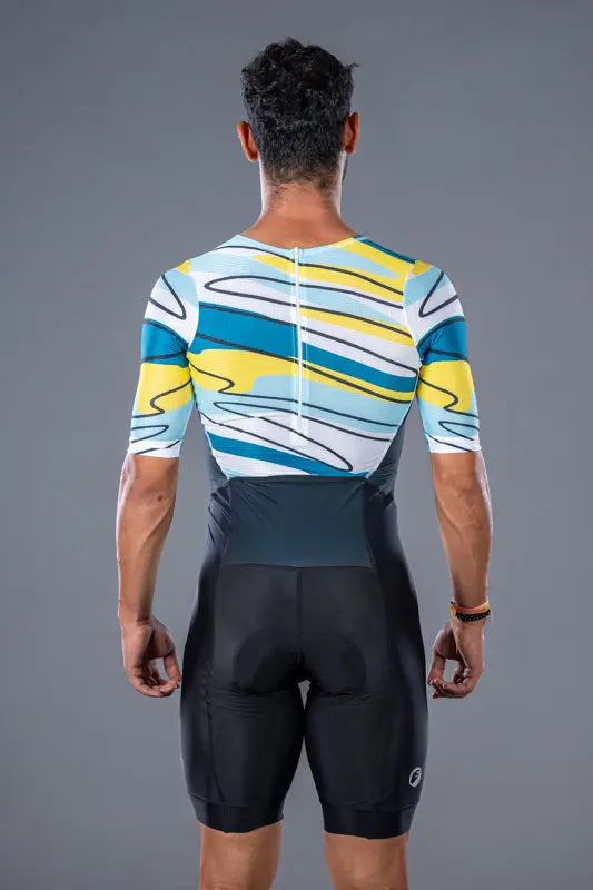 Load image into Gallery viewer, Apace Mens Cycling | BackZipped Speedsuit | Lines