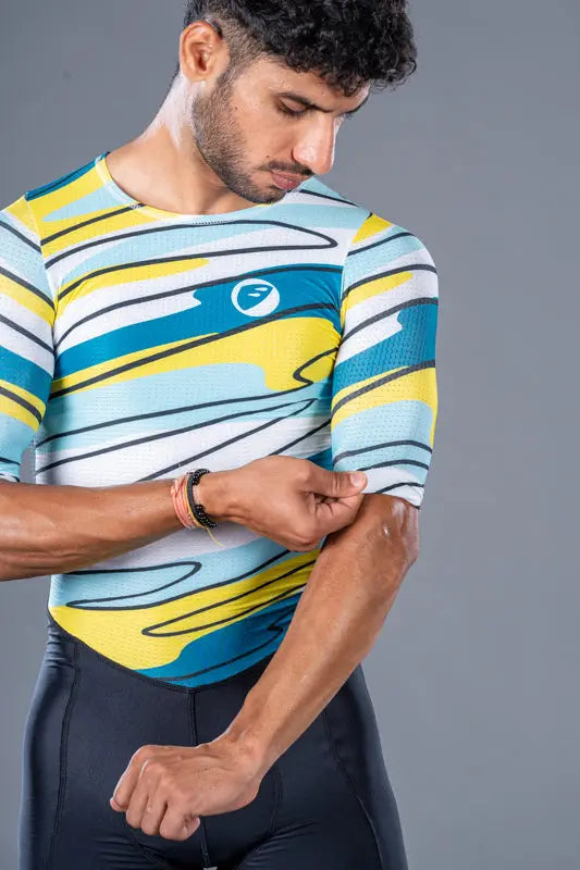 Load image into Gallery viewer, Apace Mens Cycling | BackZipped Speedsuit | Lines