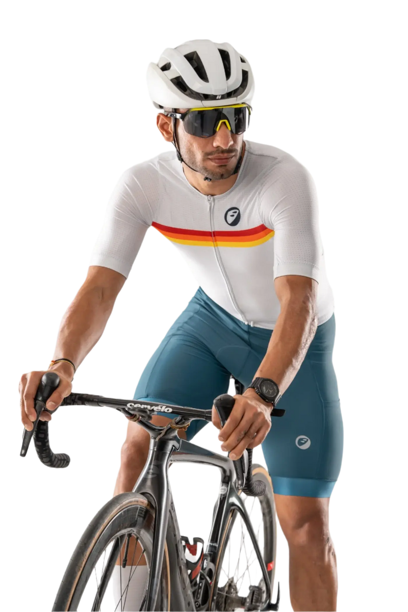 Load image into Gallery viewer, Mens Cycling | Endurance Bibless shorts | Evolve | Teal Prima - MADOVERBIKING -  Apace