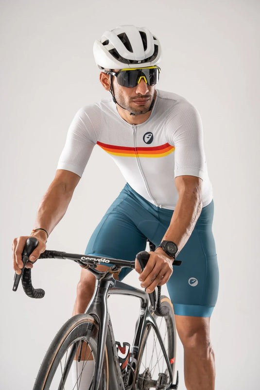 Apace Mens Cycling | Endurance Bibless shorts | Evolve | Teal Prima
