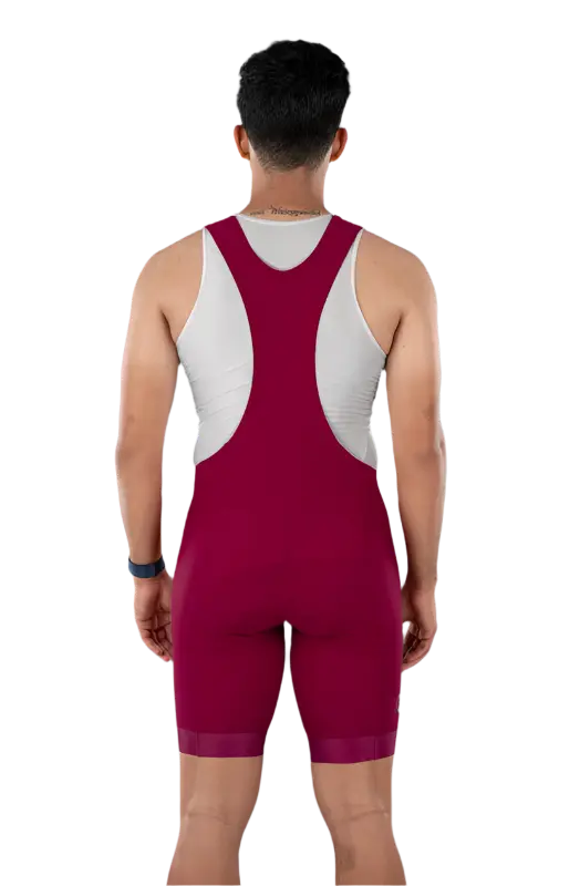 Mens Cycling | Racing Bib Shorts | Sprint | Crimson - MADOVERBIKING -  Apace