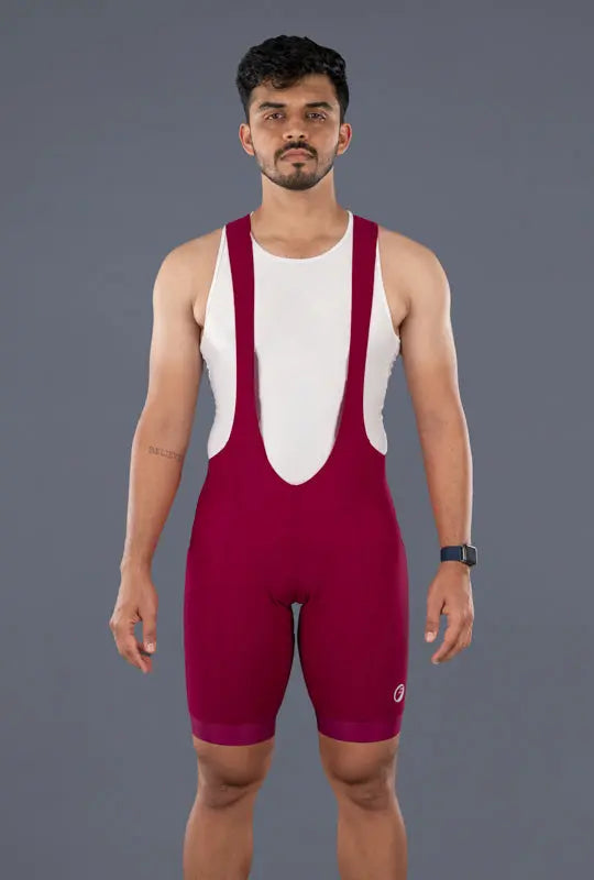 Load image into Gallery viewer, Apace Mens Cycling | Racing Bib Shorts | Sprint | Crimson